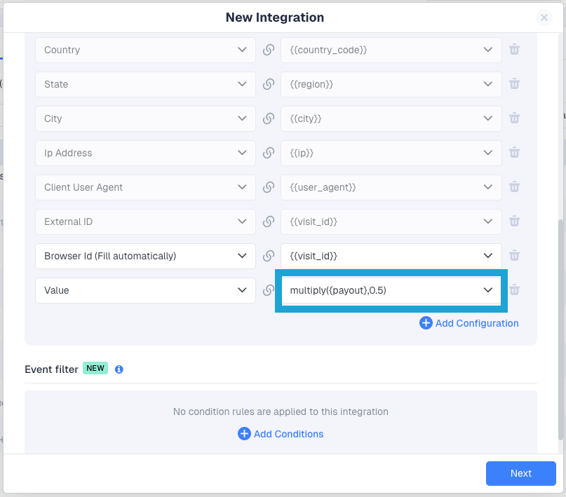 Conversion API integrations