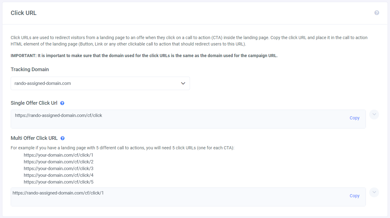 To access Click URLs, open the Settings Menu by clicking the gear icon on the top left of your window from anywhere… (2)