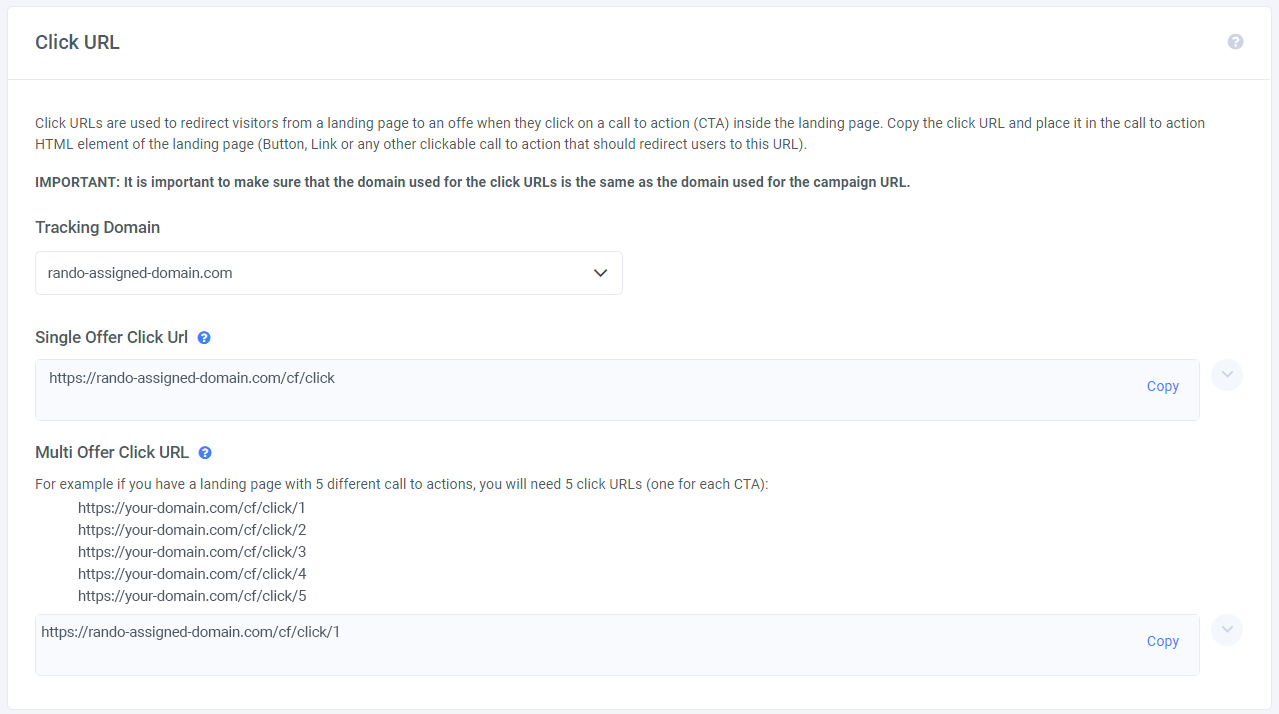 To access Click URLs, open the Settings Menu by clicking the gear icon on the top left of your window from anywhere… (2)