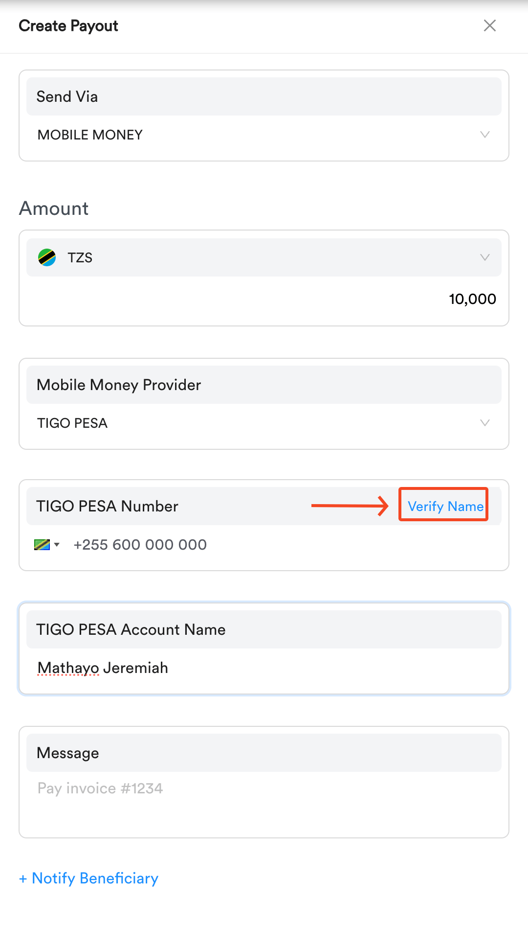 Merchant Dashboard screenshot