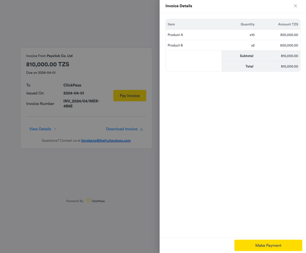 Merchant Dashboard screenshot