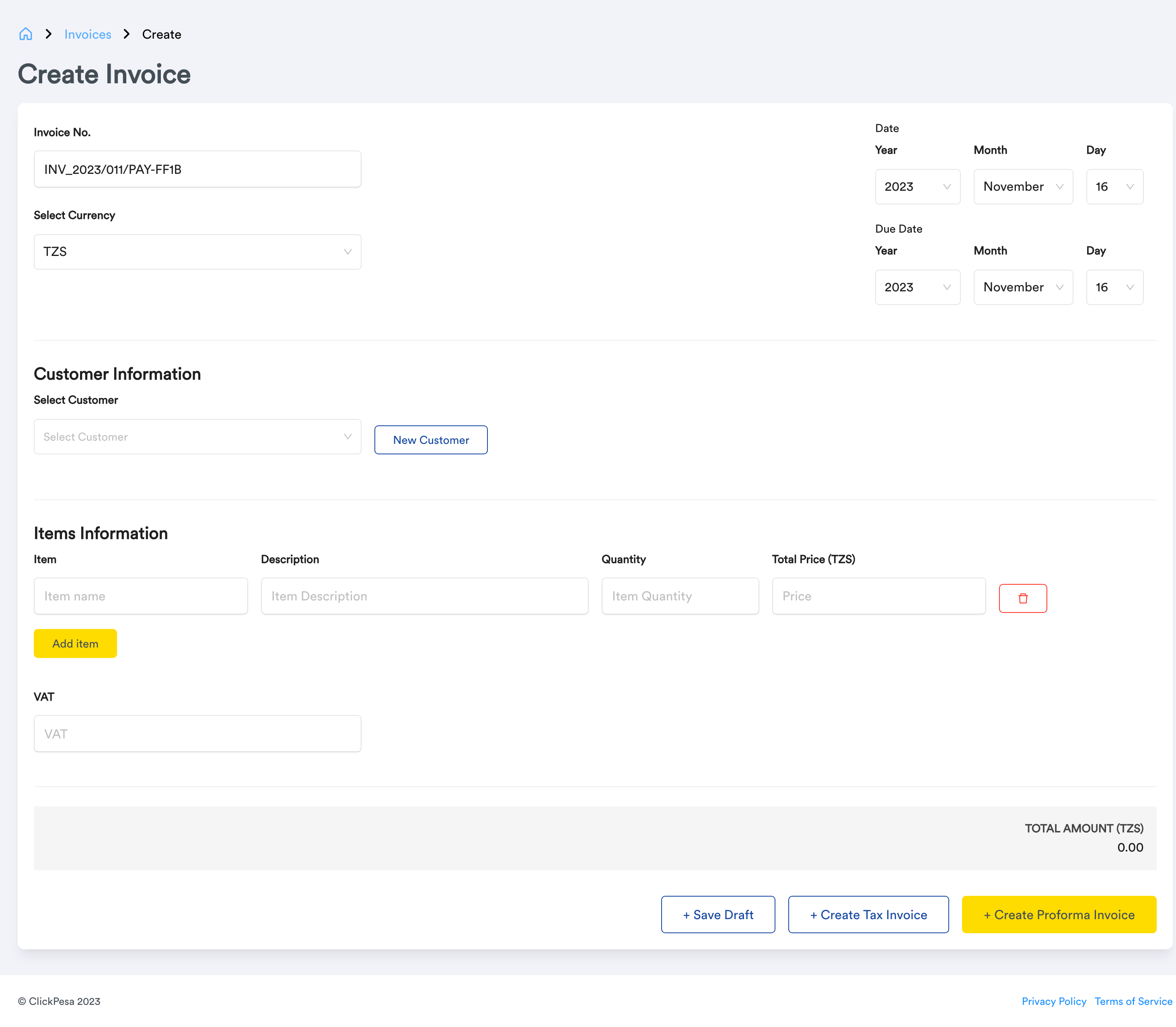 Merchant Dashboard screenshot