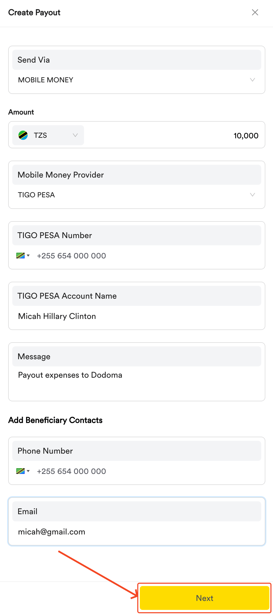 Merchant Dashboard screenshot