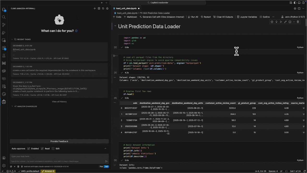 Explaining and improving a Jupyter cell with AI