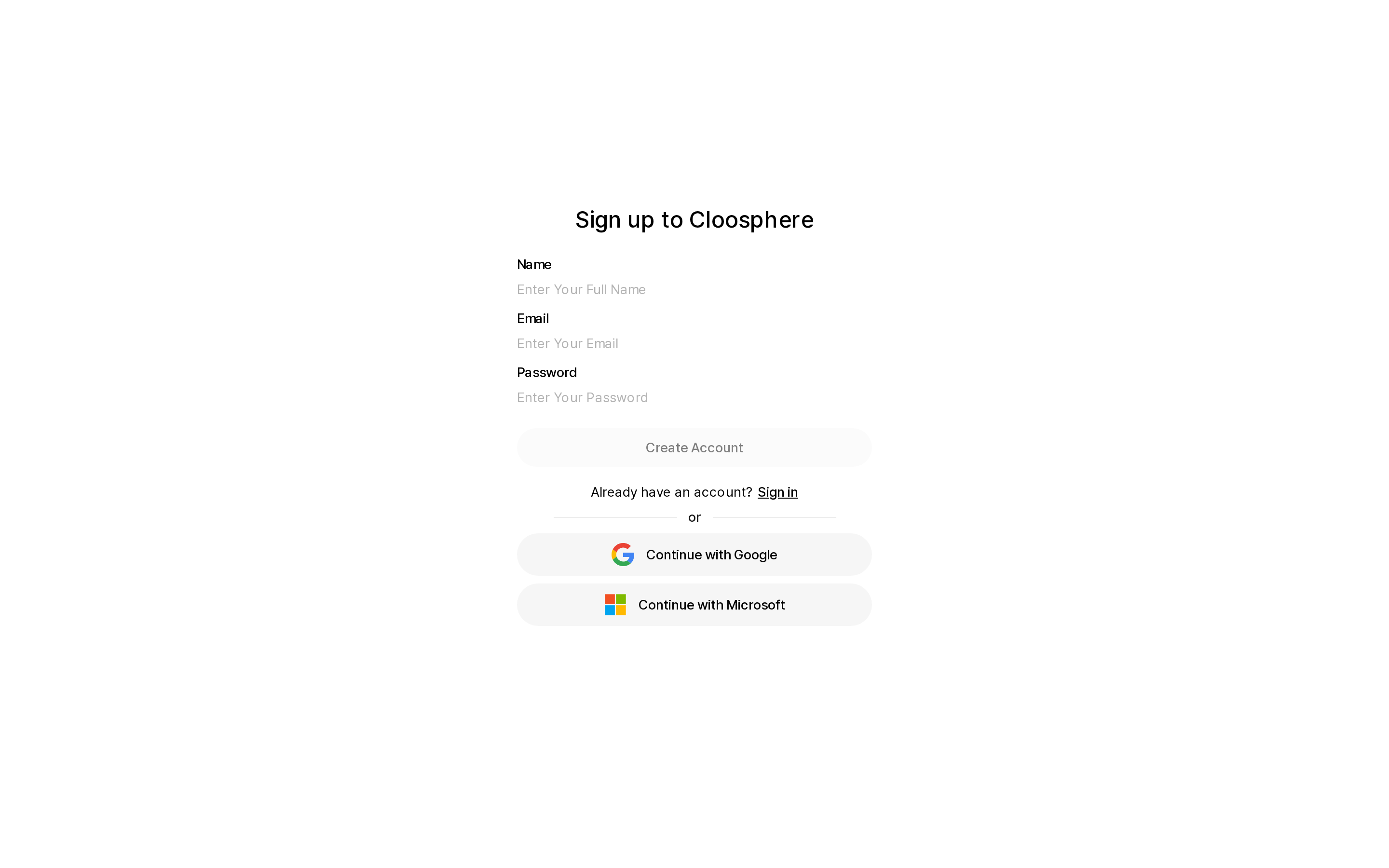 Sign-up form
