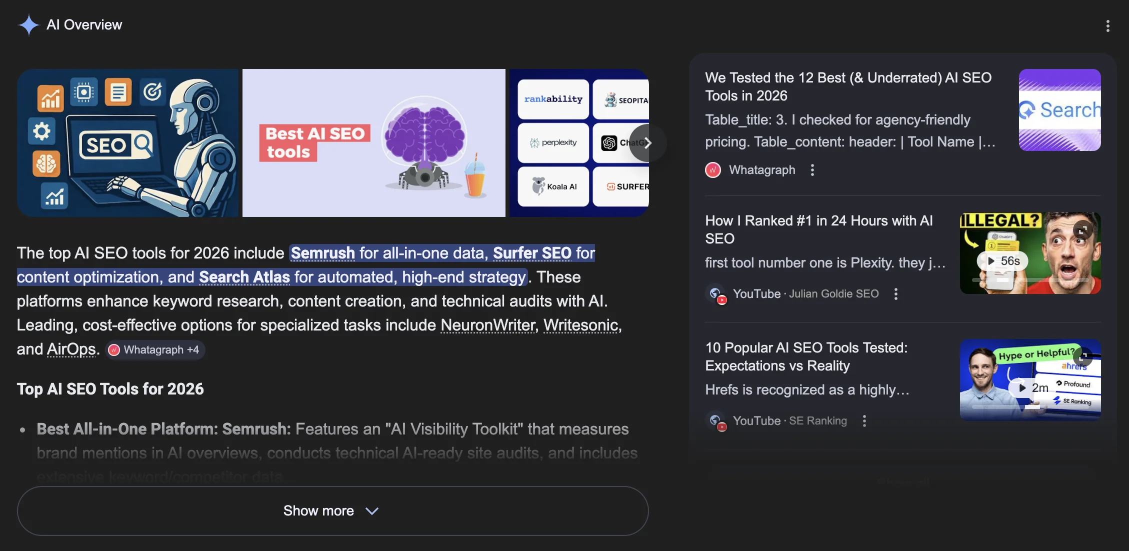 AI Overview in Google Search
