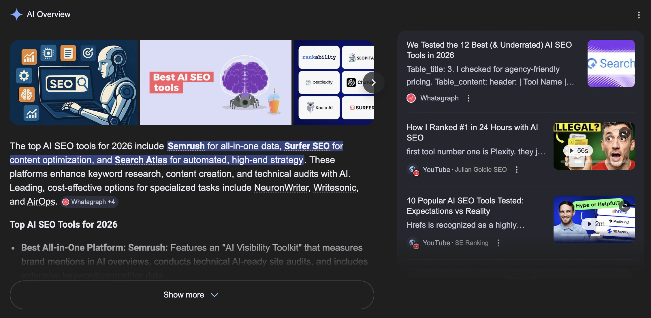AI Overview in Google Search