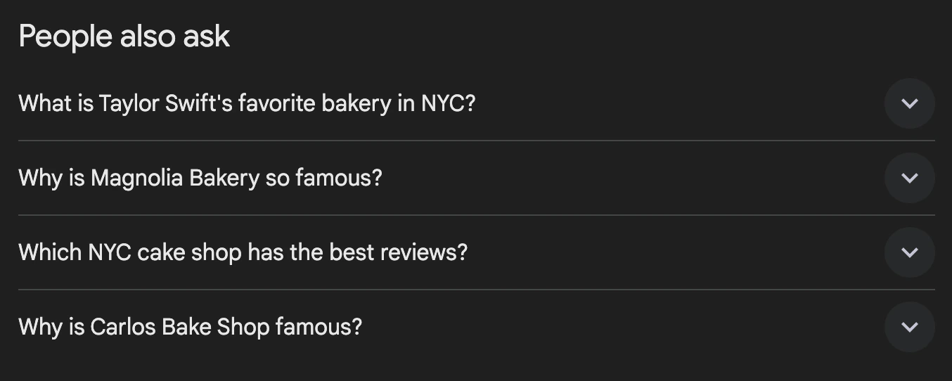 People also ask in Google Search