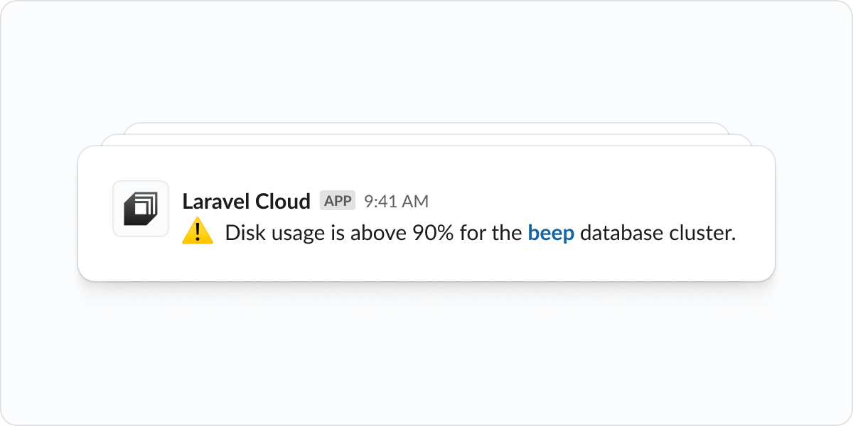 Laravel Cloud Slack Alerts