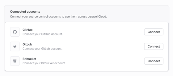 Control Source Access Source Control - Laravel Cloud