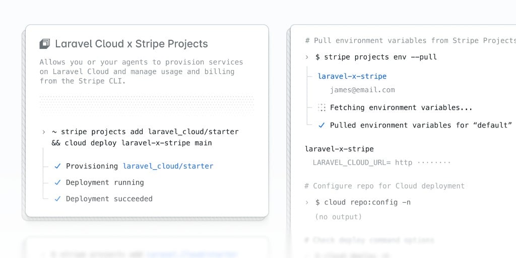 Laravel Cloud x Stripe Projects