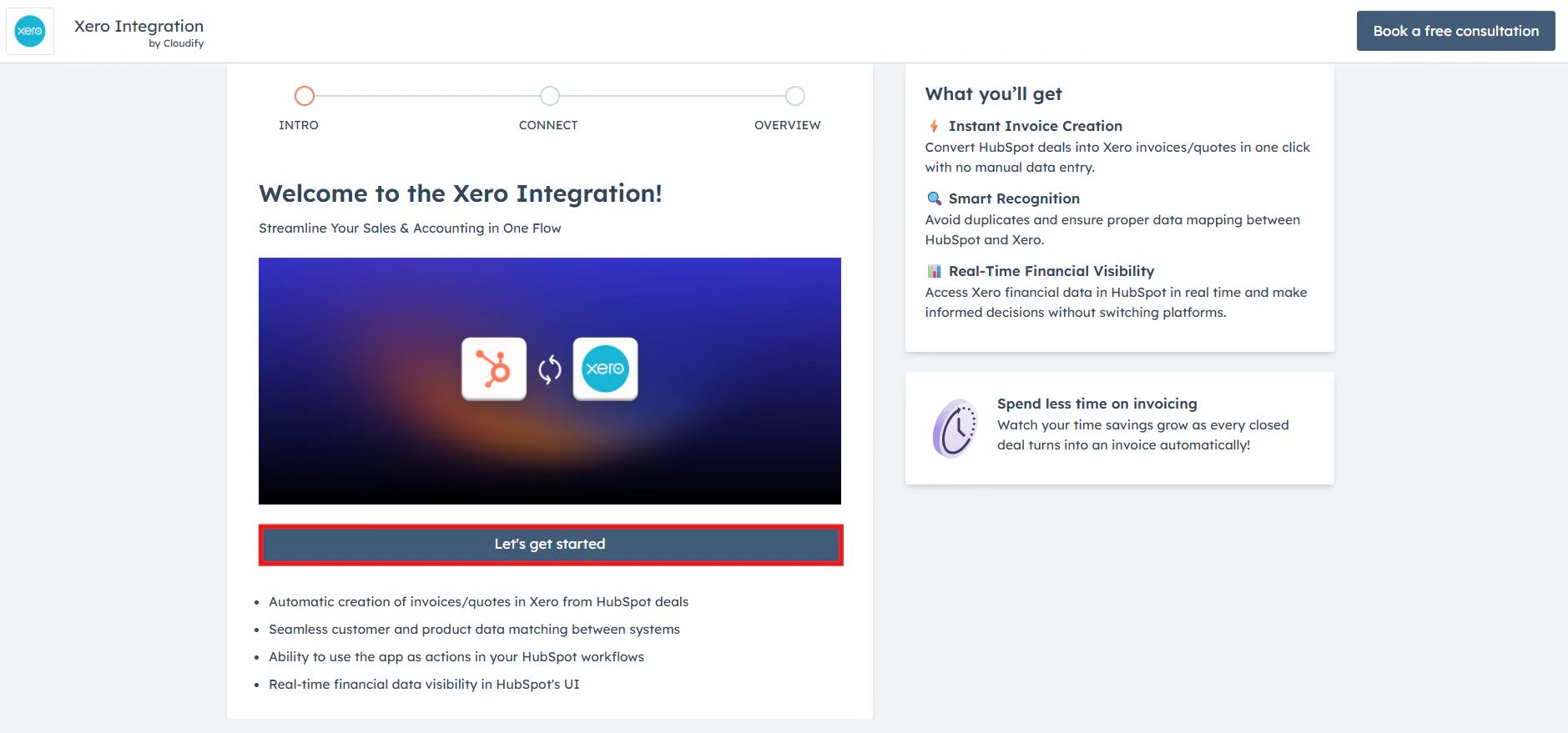 Main dashboard interface