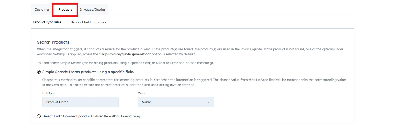 Main dashboard interface