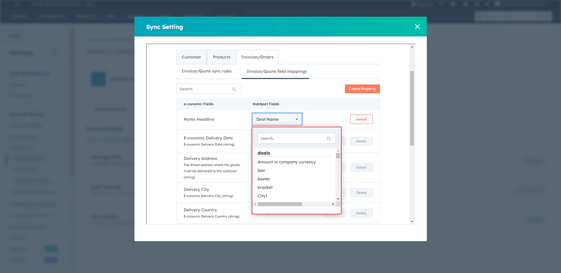 Main dashboard interface