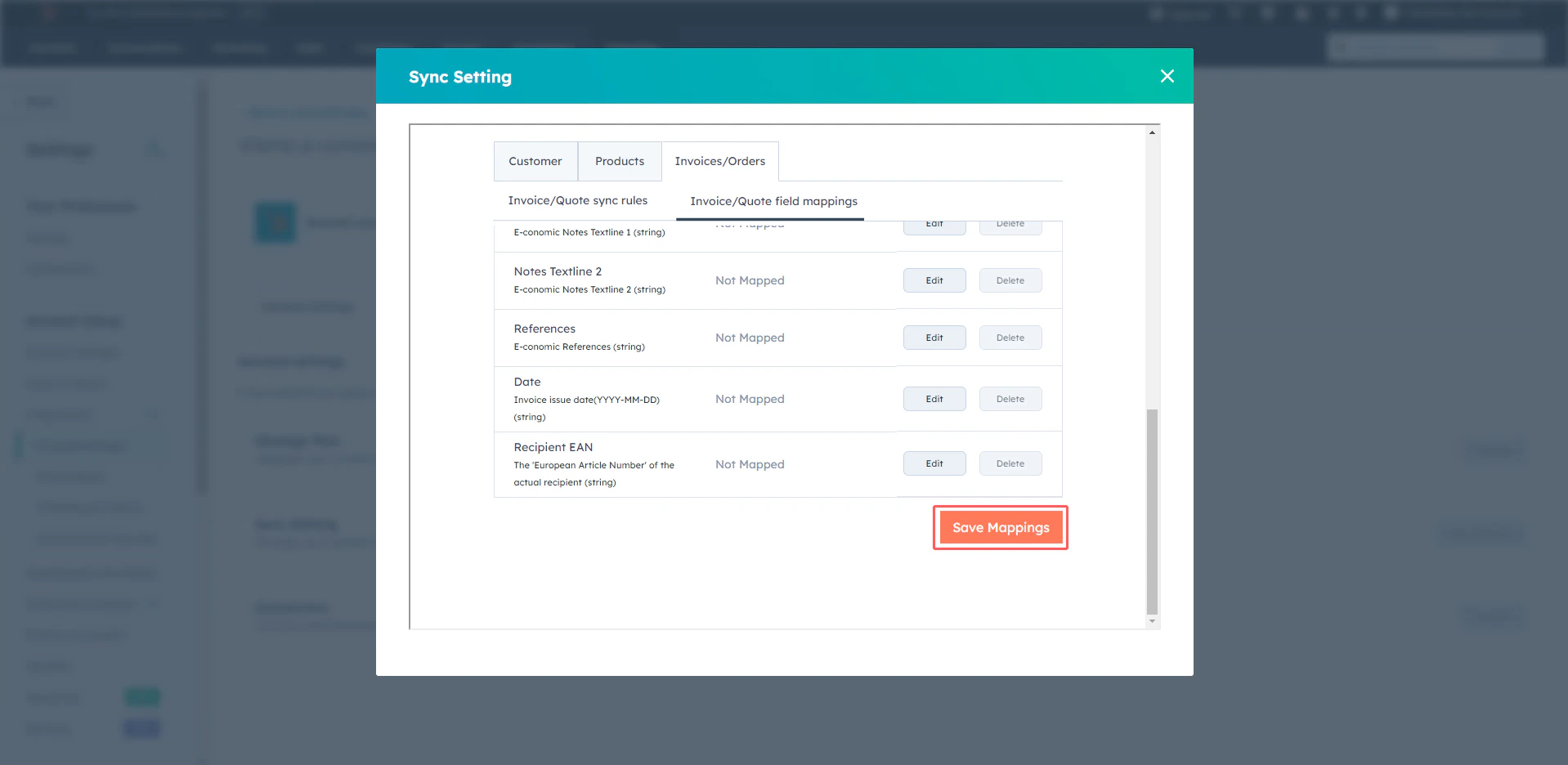 Main dashboard interface