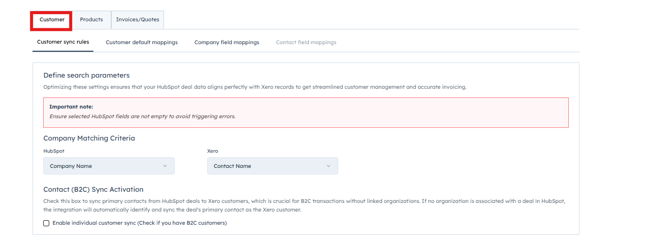 Main dashboard interface