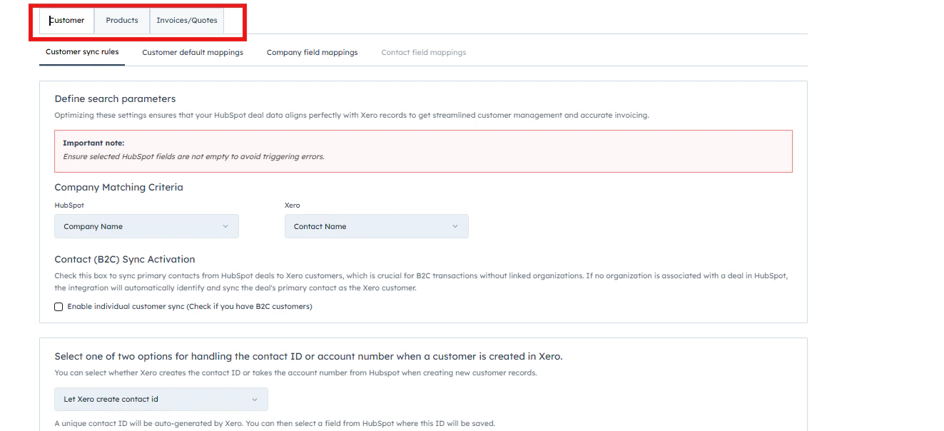 Main dashboard interface