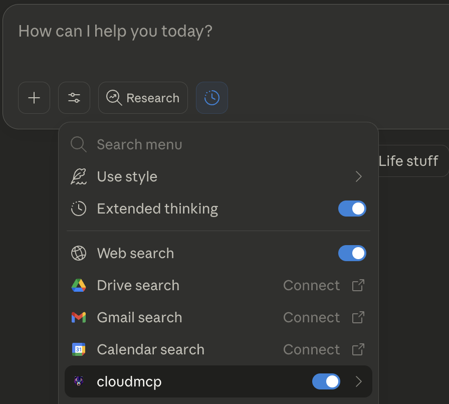 Claude Connector tools