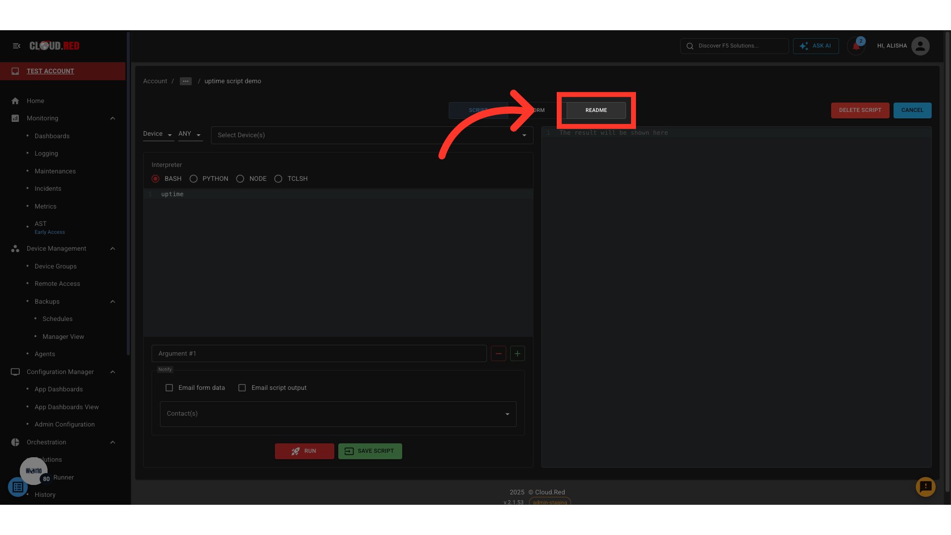 README Tab Light Mode