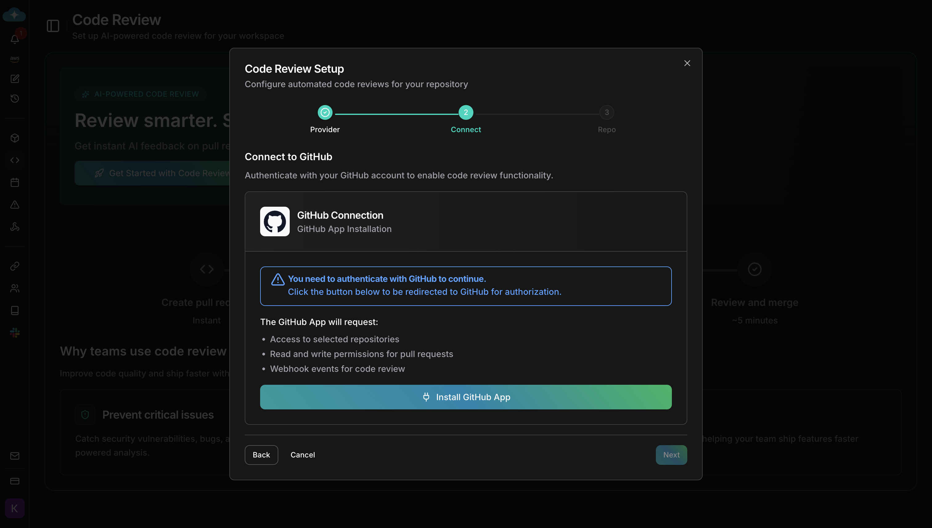 Connect to GitHub/GitLab