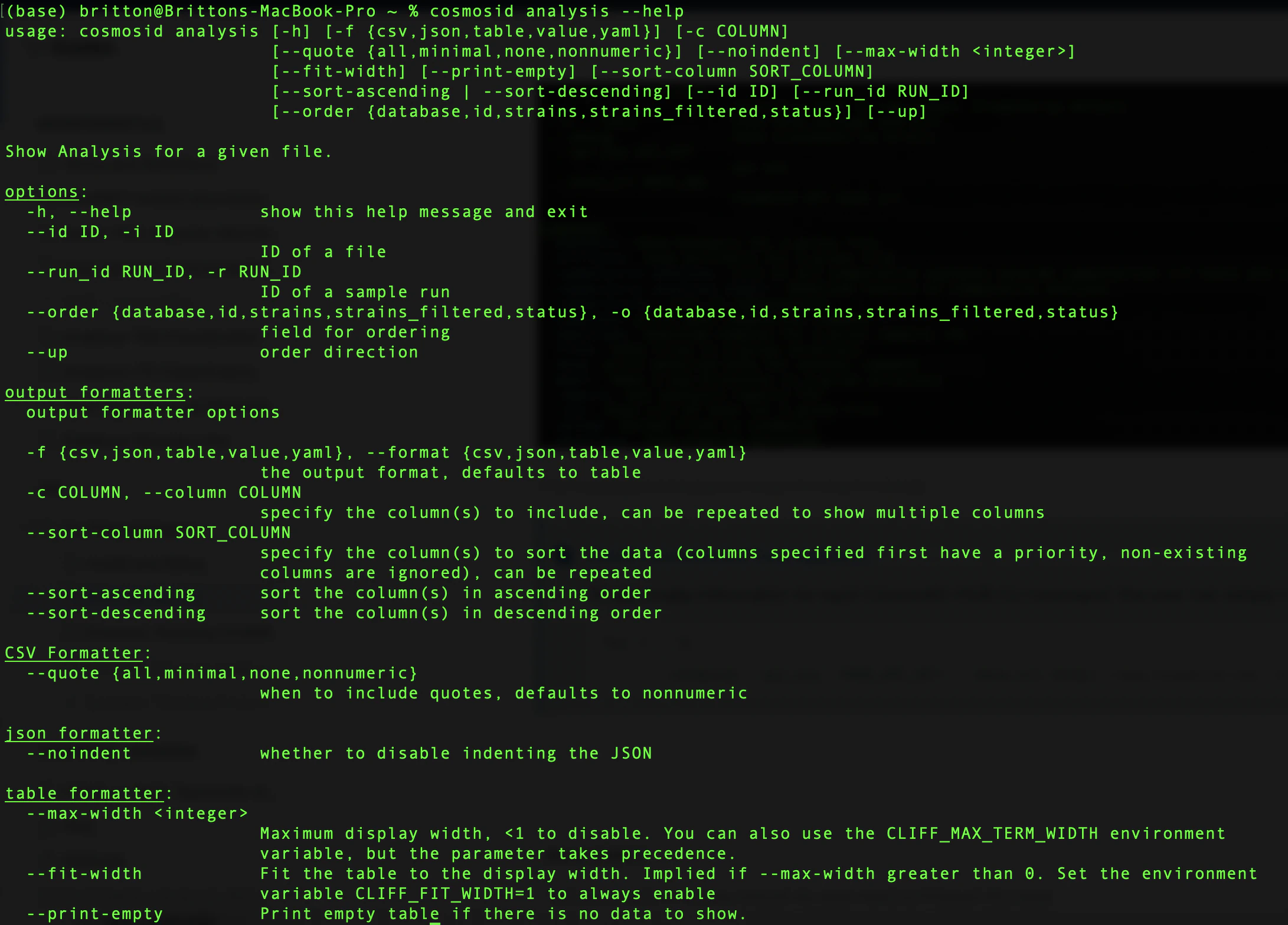 CosmosID CLI