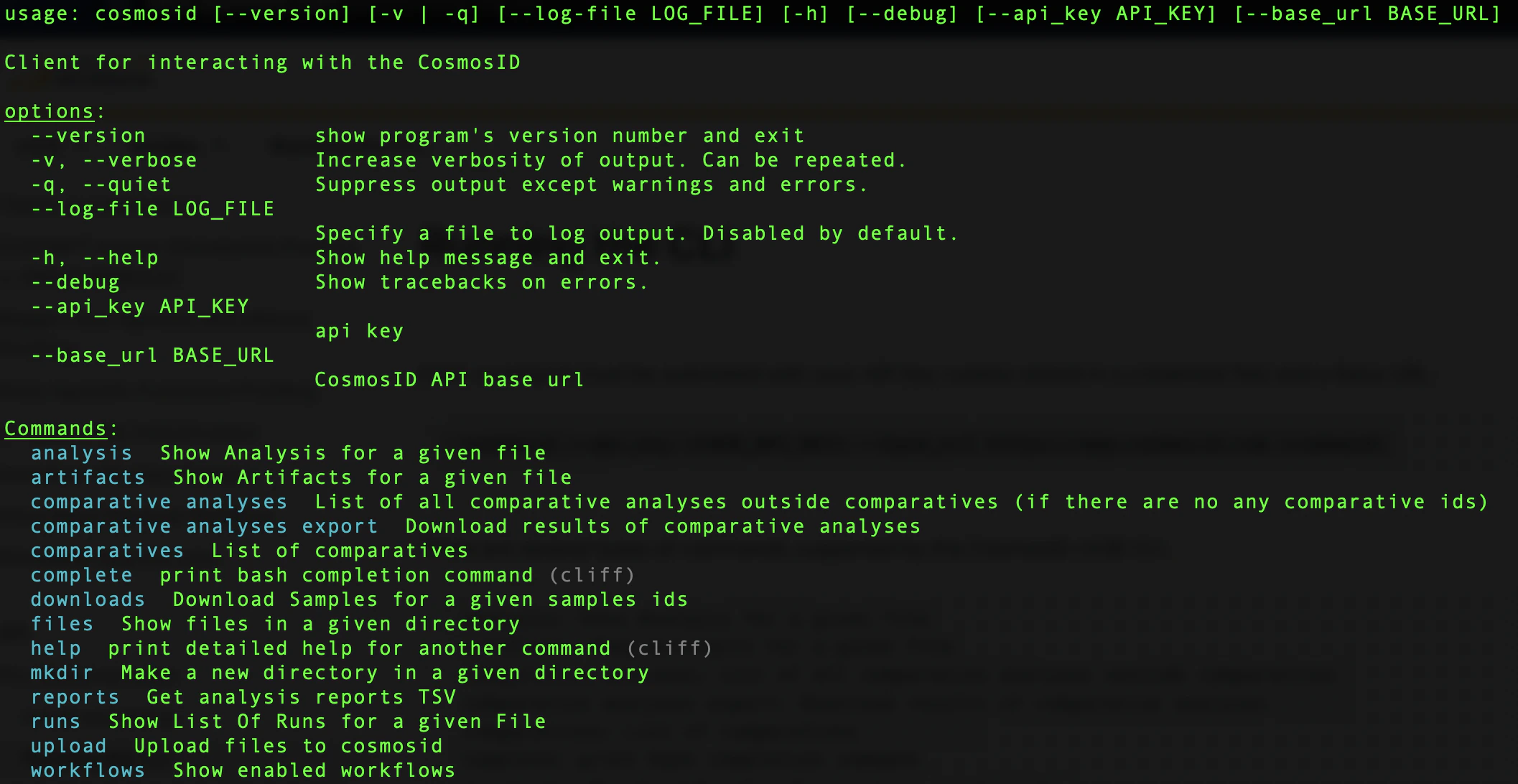 CosmosID CLI