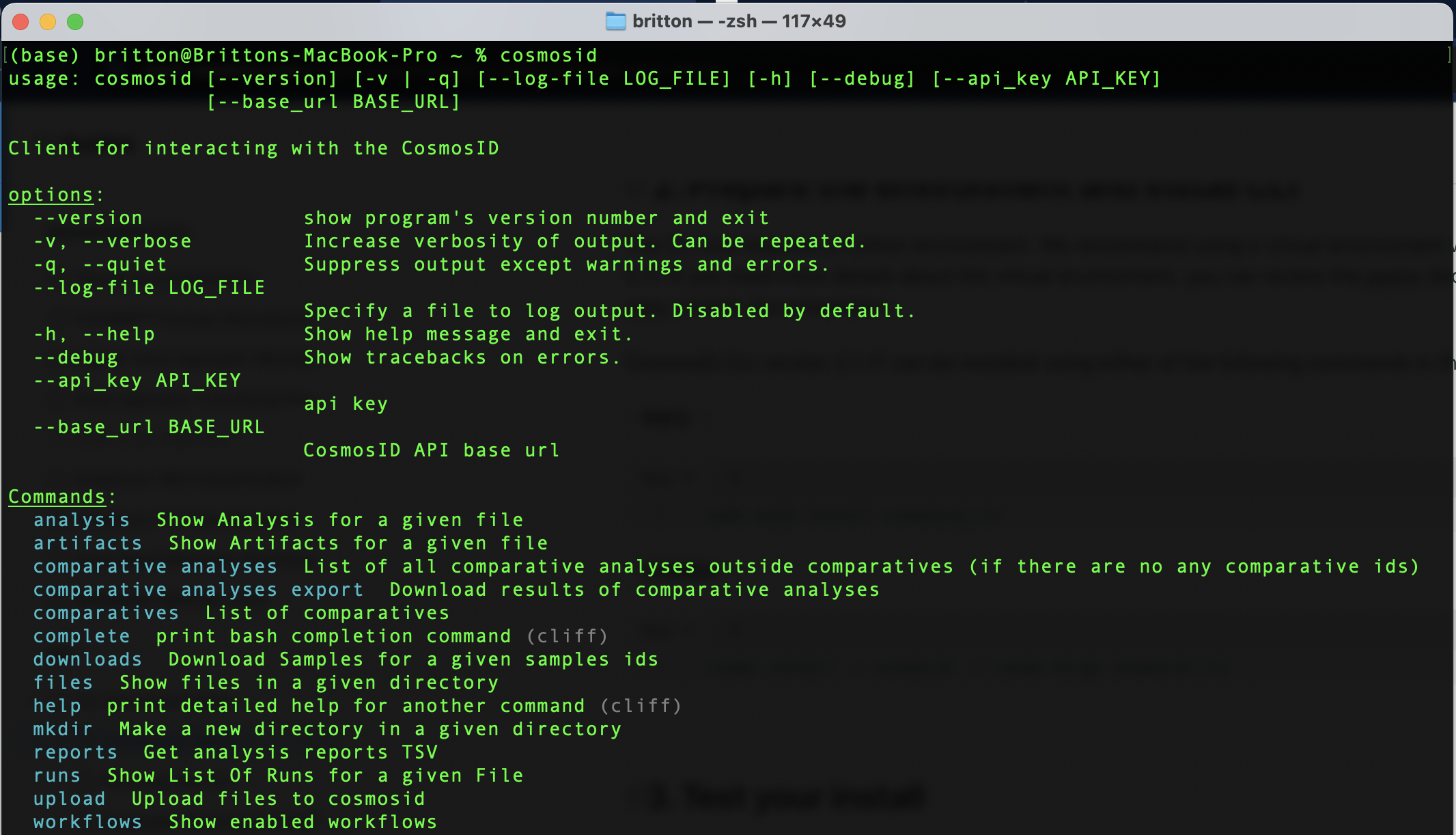 CosmosID CLI