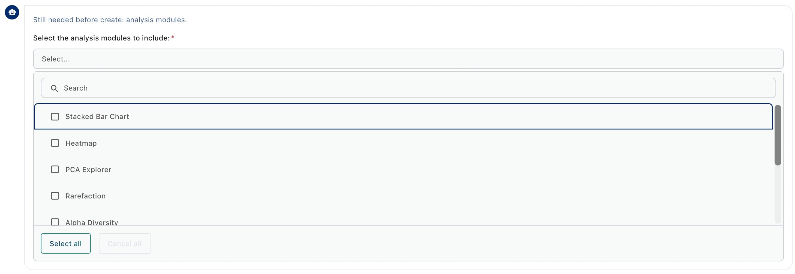 Analysis Modules