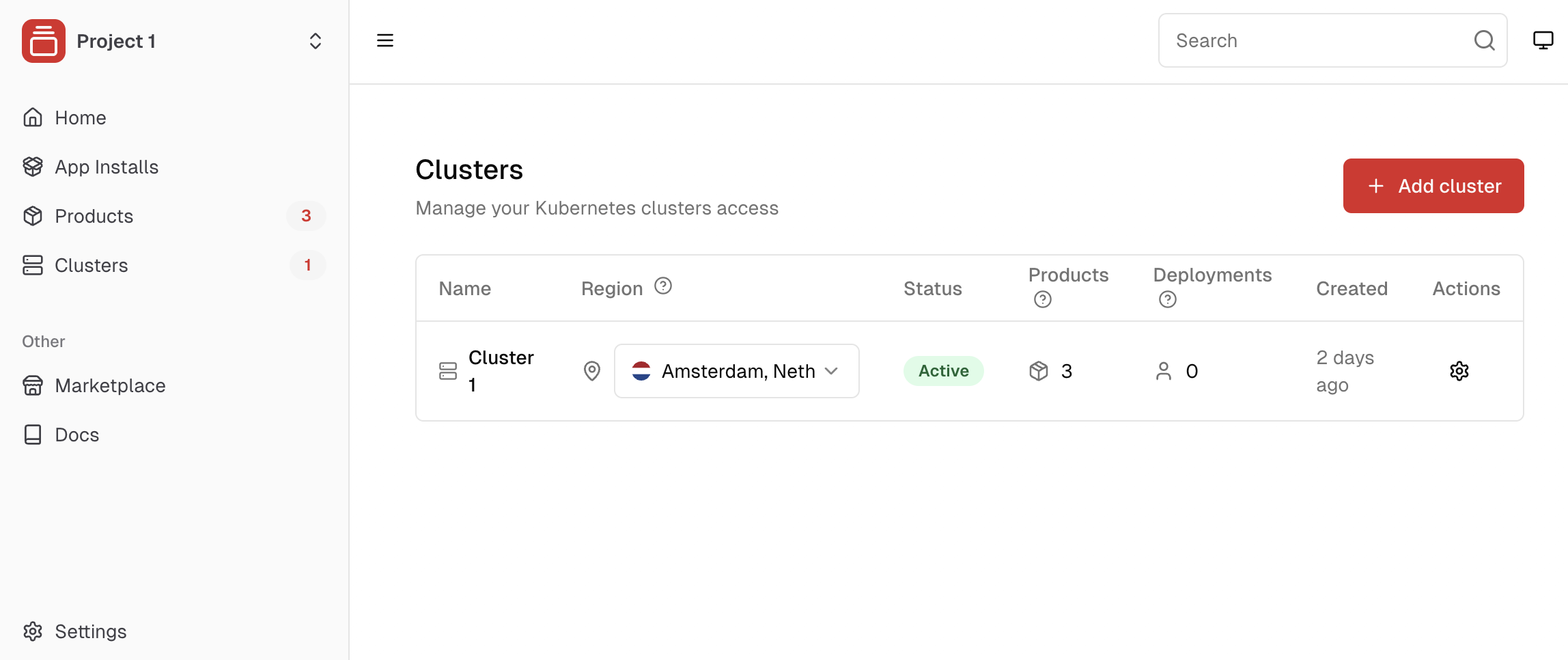 clusters overview