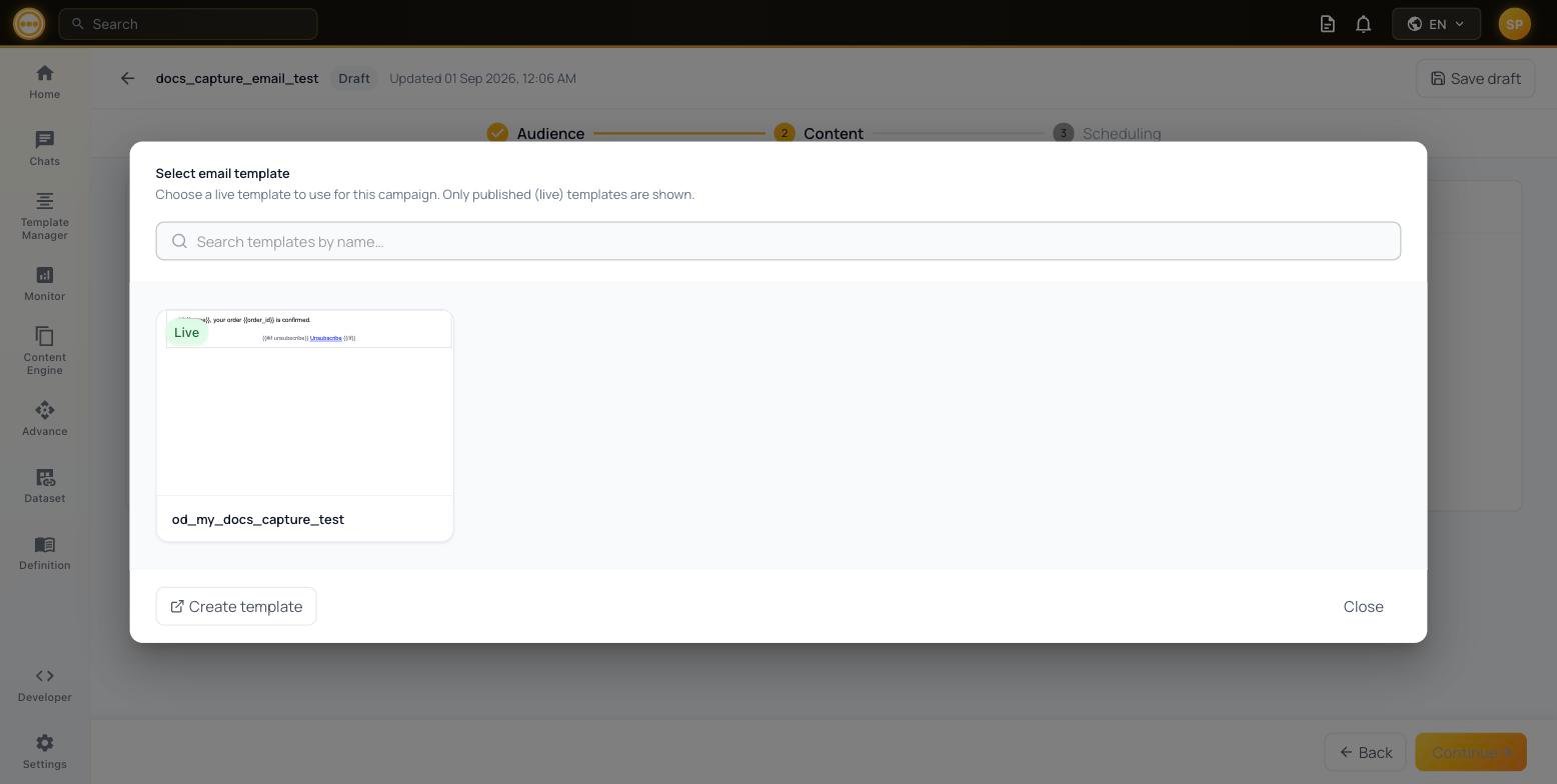 Template picker