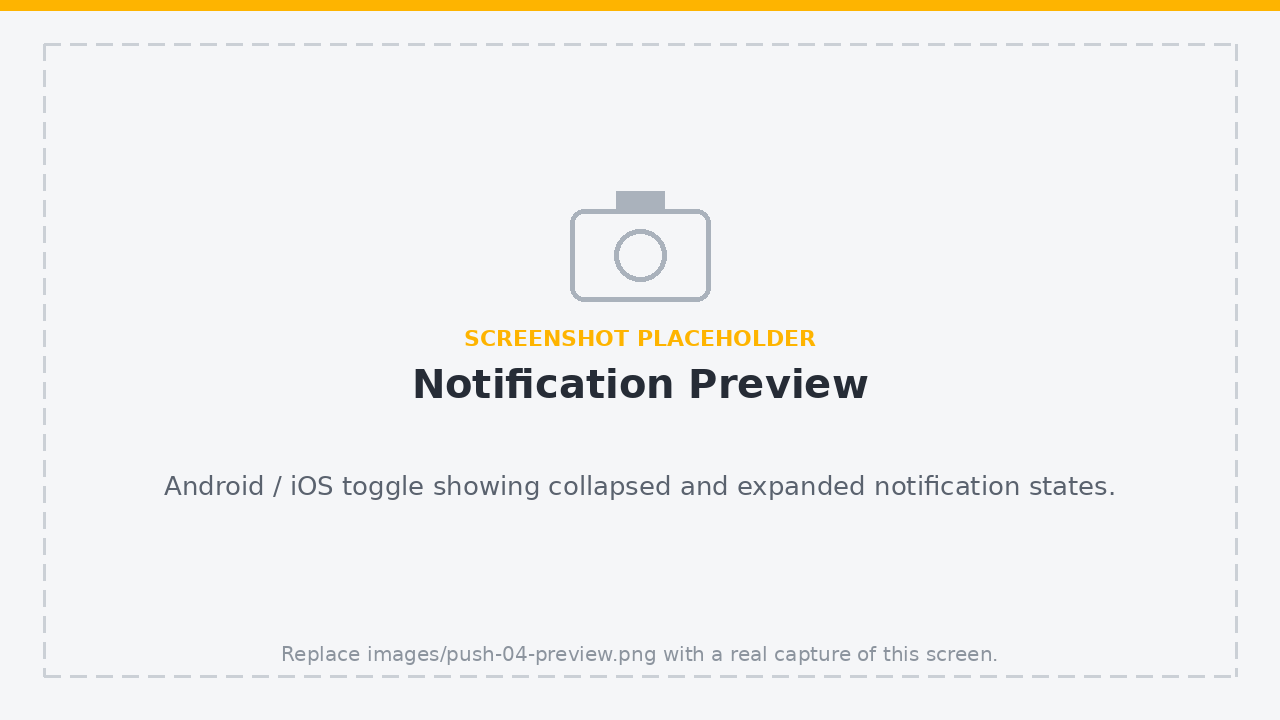 Notification preview (illustrative mockup, not a live capture)