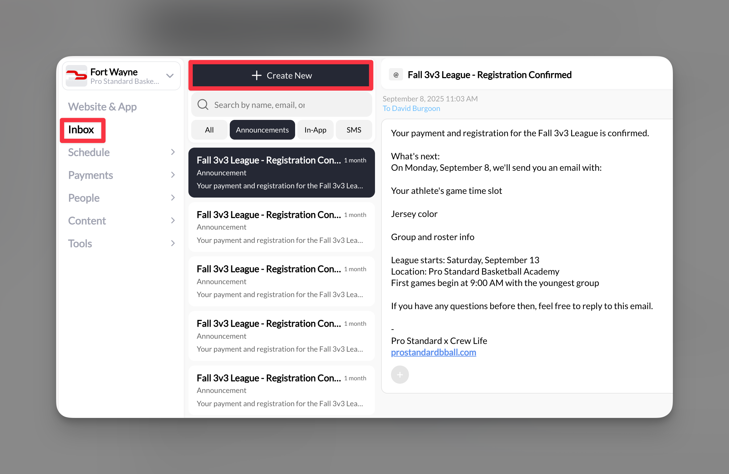 Createannouncement Pn