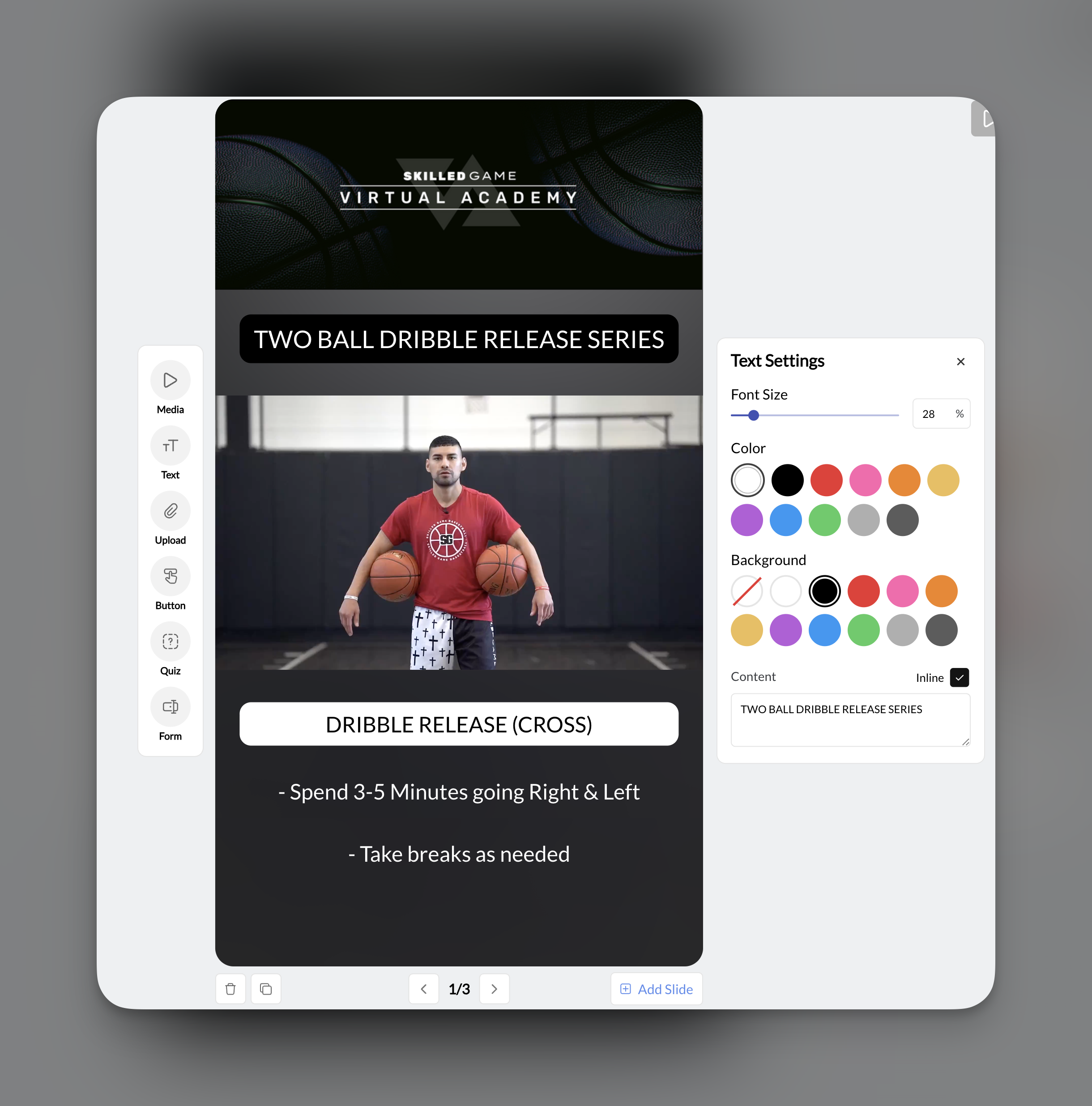 Lesson Center Canvas