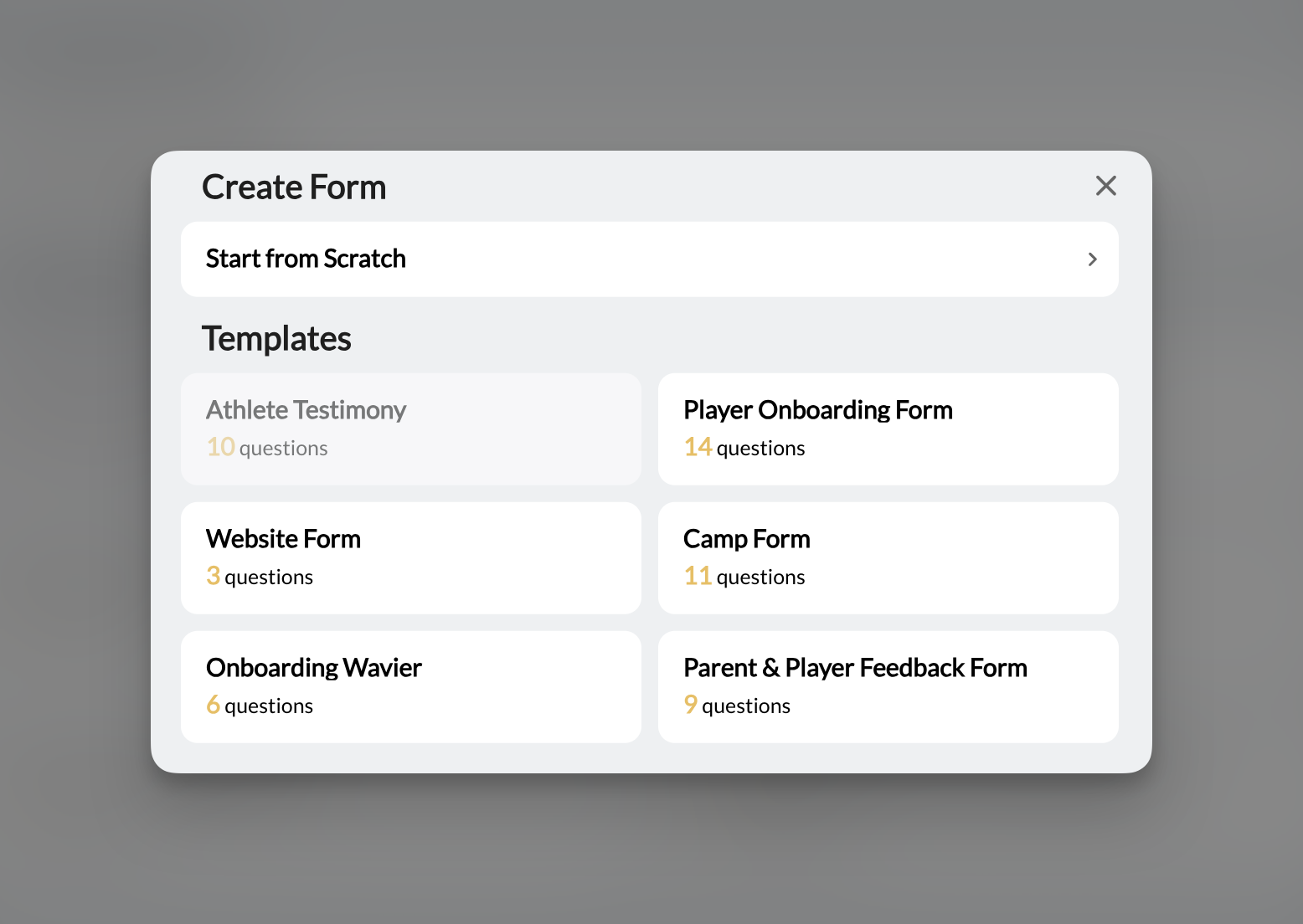 Form Templates