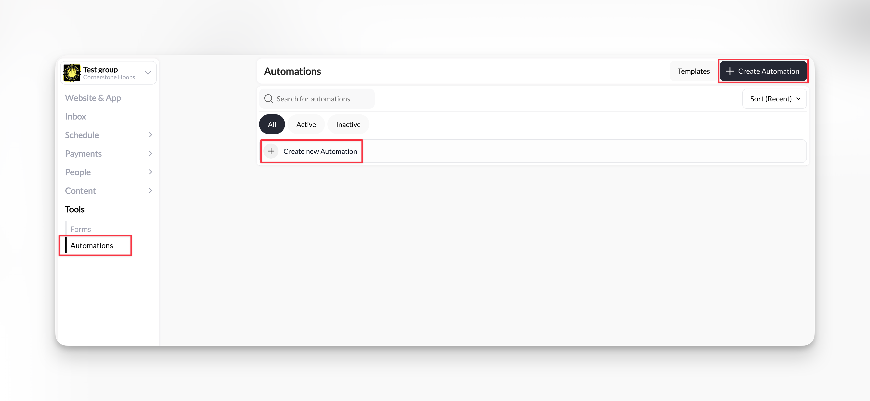 Create New Automation Pn