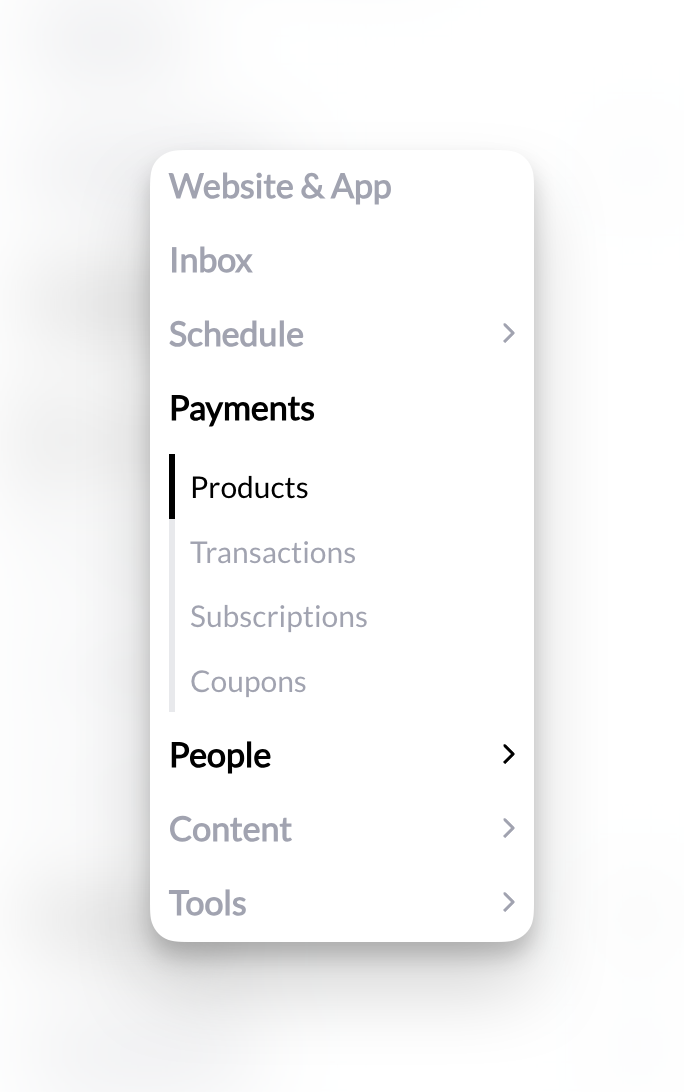 Payments Sidebar Pn