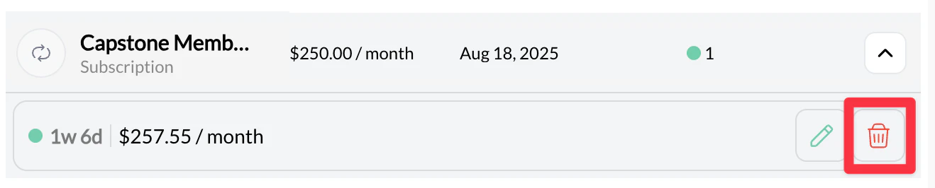 Removing the old membership from athlete profile