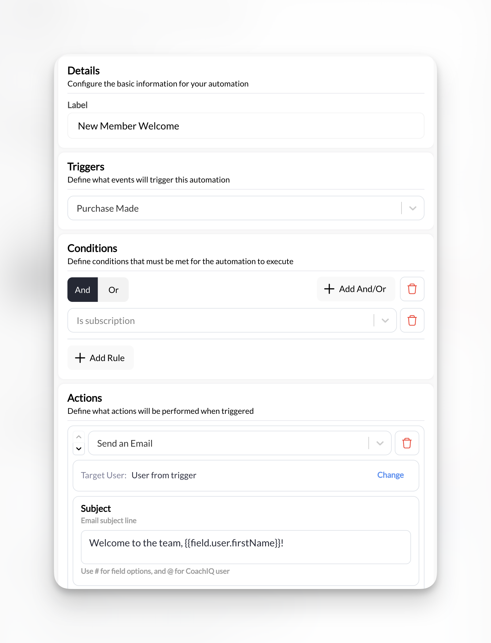 New Member Automation Pn