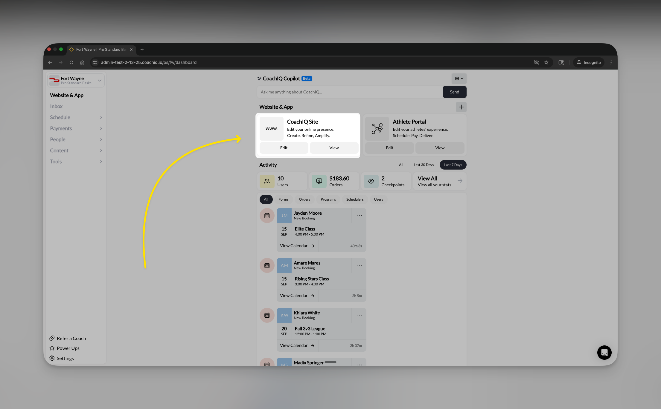 CoachIQ Website Builder: Complete Overview & Setup - CoachIQ Help Center