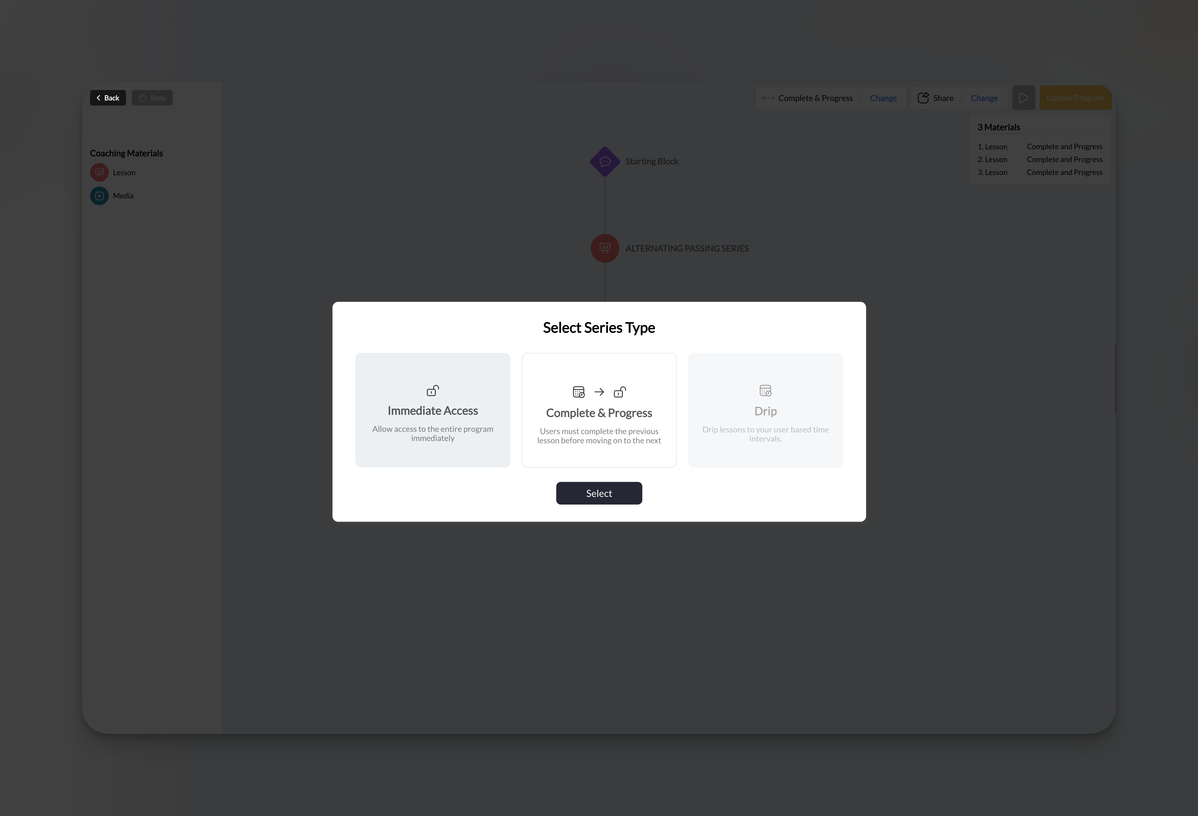 Program Access Options