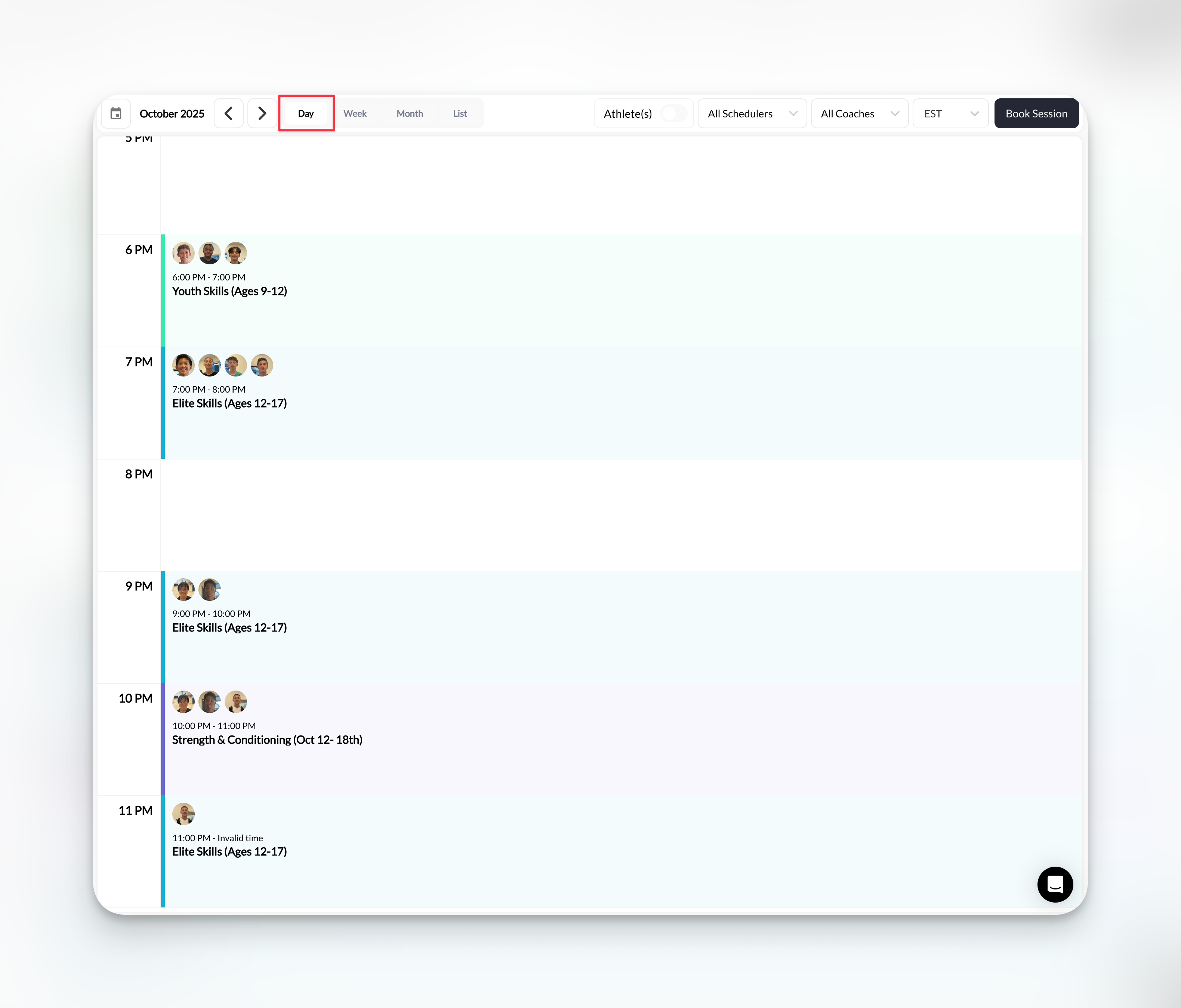 Calendar Day View Pn
