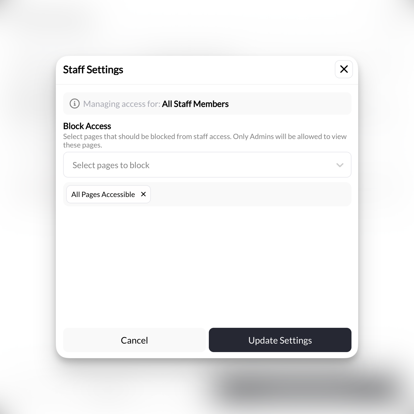 Staff Permissions Pn