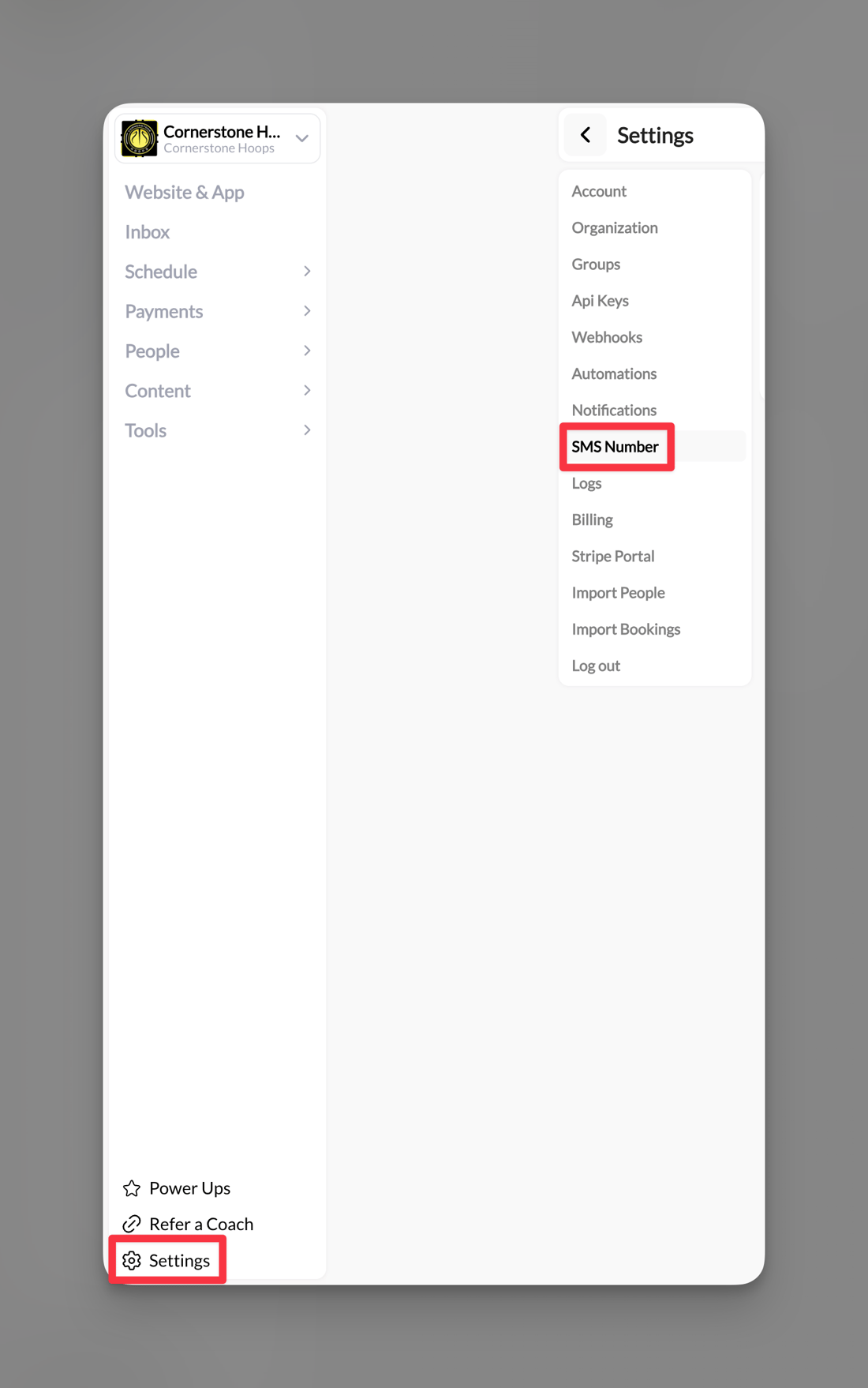Sms Setup Image SMS Messages - Setup and Best Practices - CoachIQ Help Center