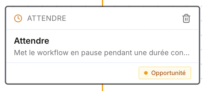 Wait block with its configurable duration