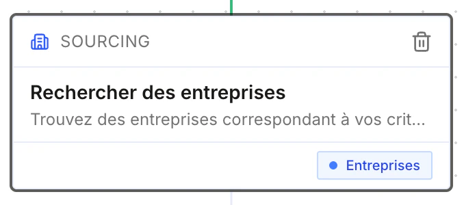 Search block: search companies