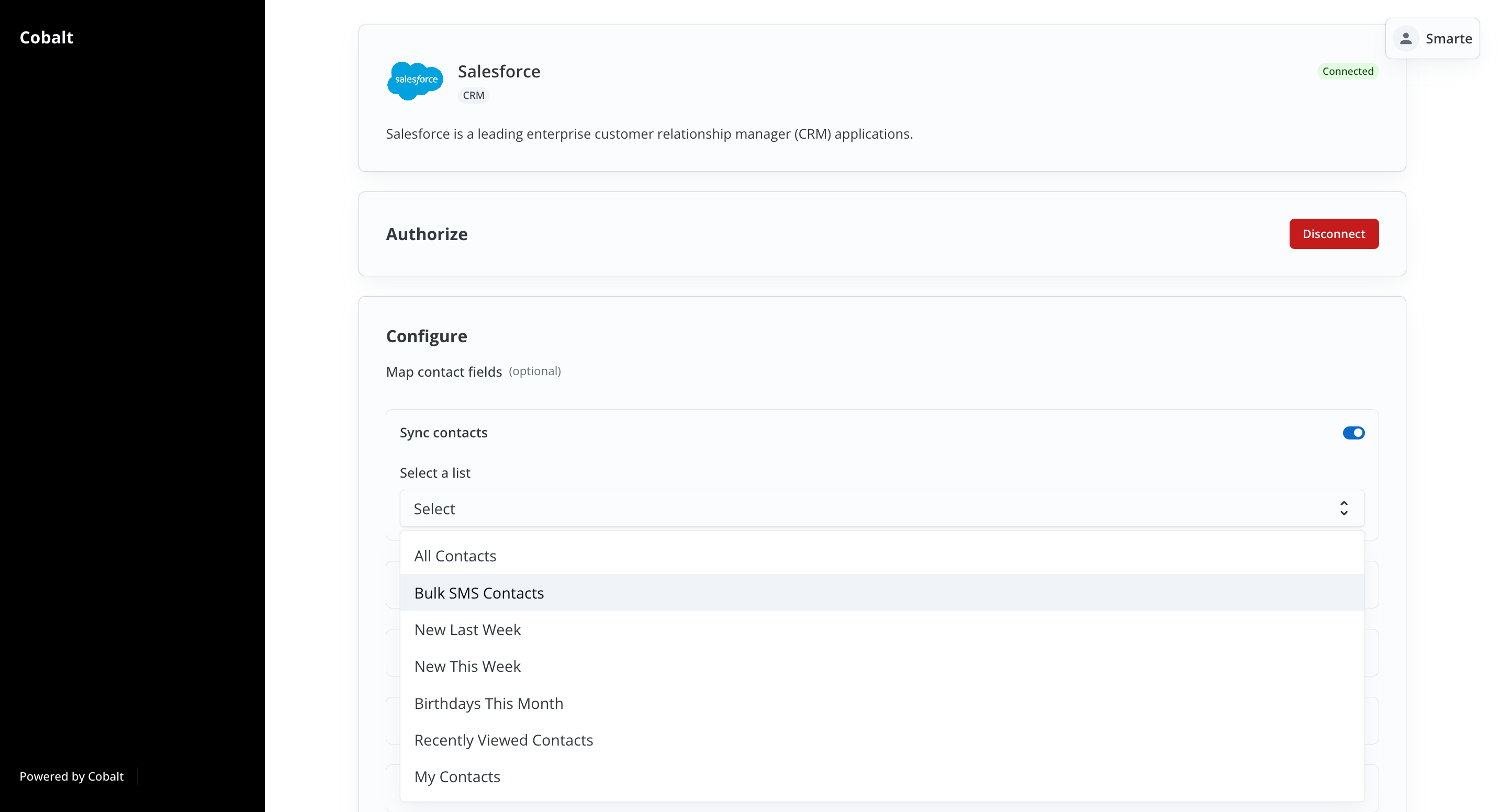 Example of User Config