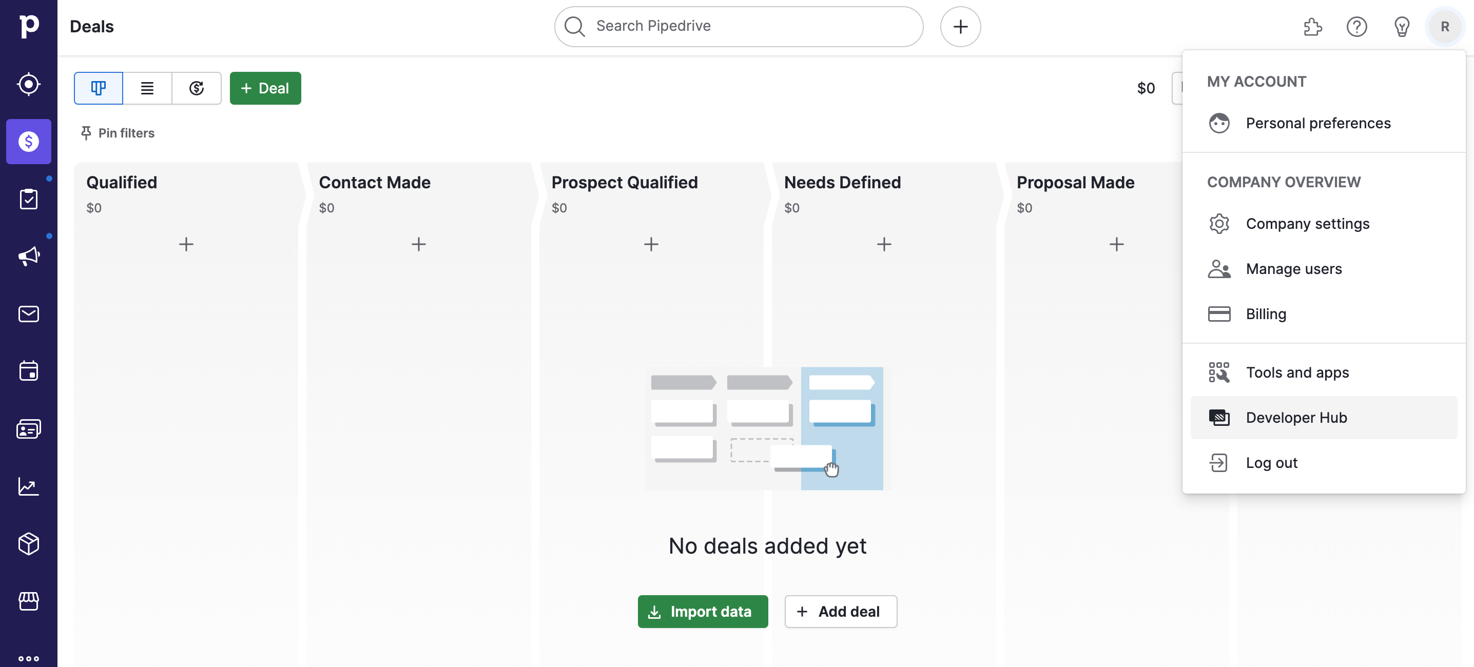 Navigation for App setup