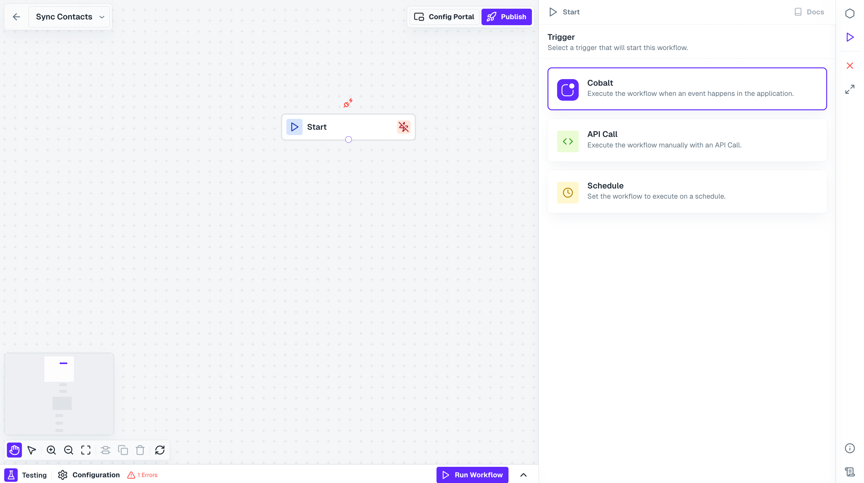 Event for workflow