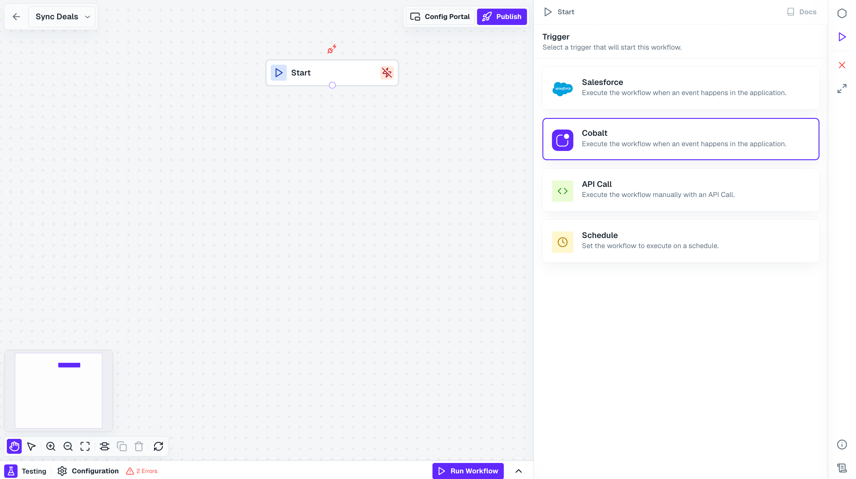 Event for workflow