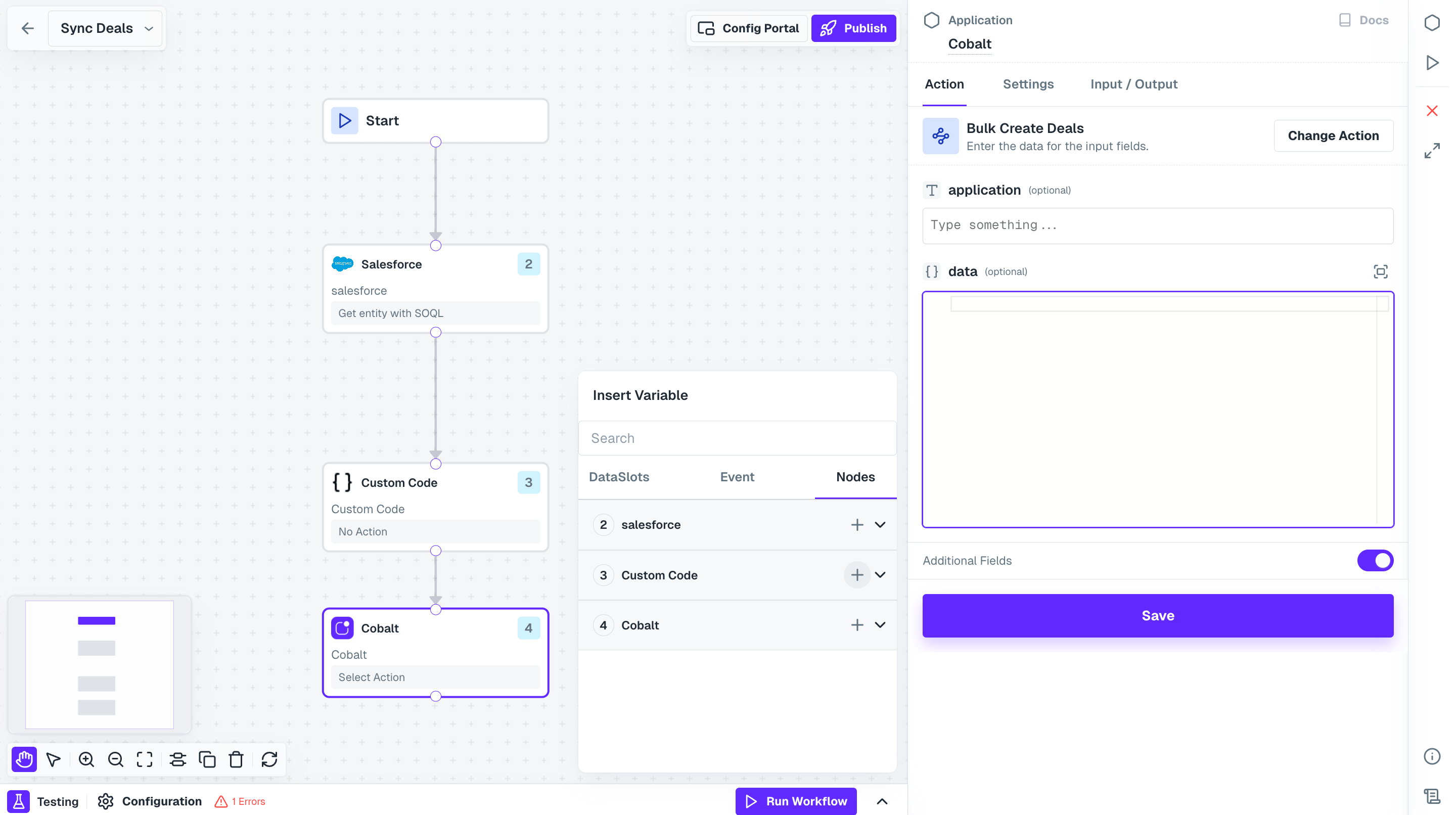 Configuring API Proxy in the workflow